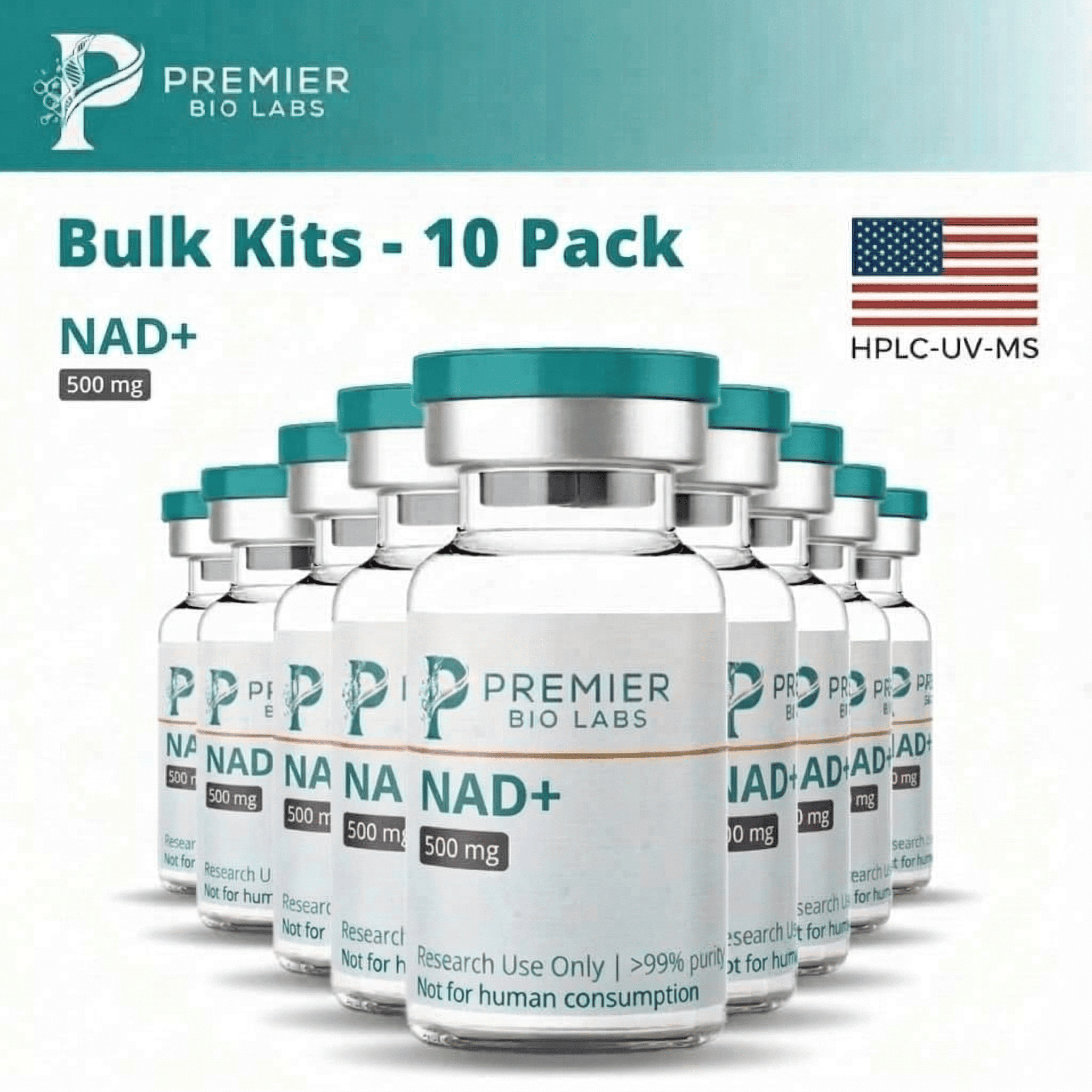 Bulk Kit - NAD+ 500mg (10 Pack)